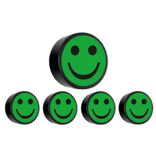 Smile magneten set van 5 stuks. Ø 35mm