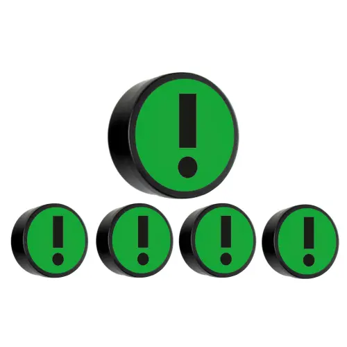 Magnetische Uitroeptekens, set van 5 stuks Ø 35mm