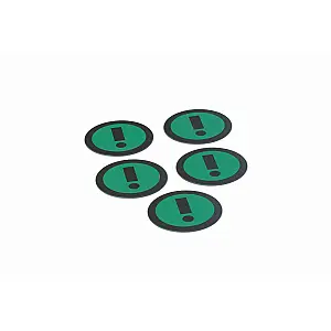Impressiemagneetfolie 'Info', groen, set van 5 Ø50x0,85mm